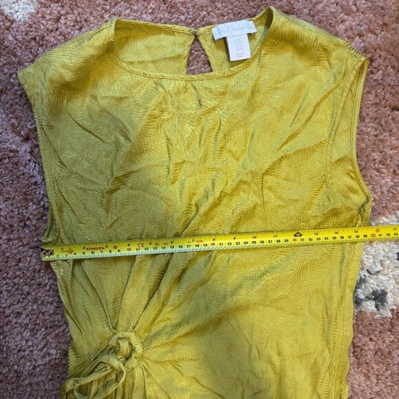 House of Harlow 1960 l Green Ruched Midi Slip Dress Womens Size Medium - Picture 8 of 8